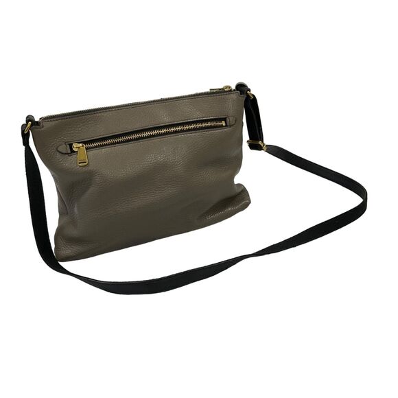 Fossil Brown Snake Embossed Leather Crossbody Bag - Picture 5 of 10